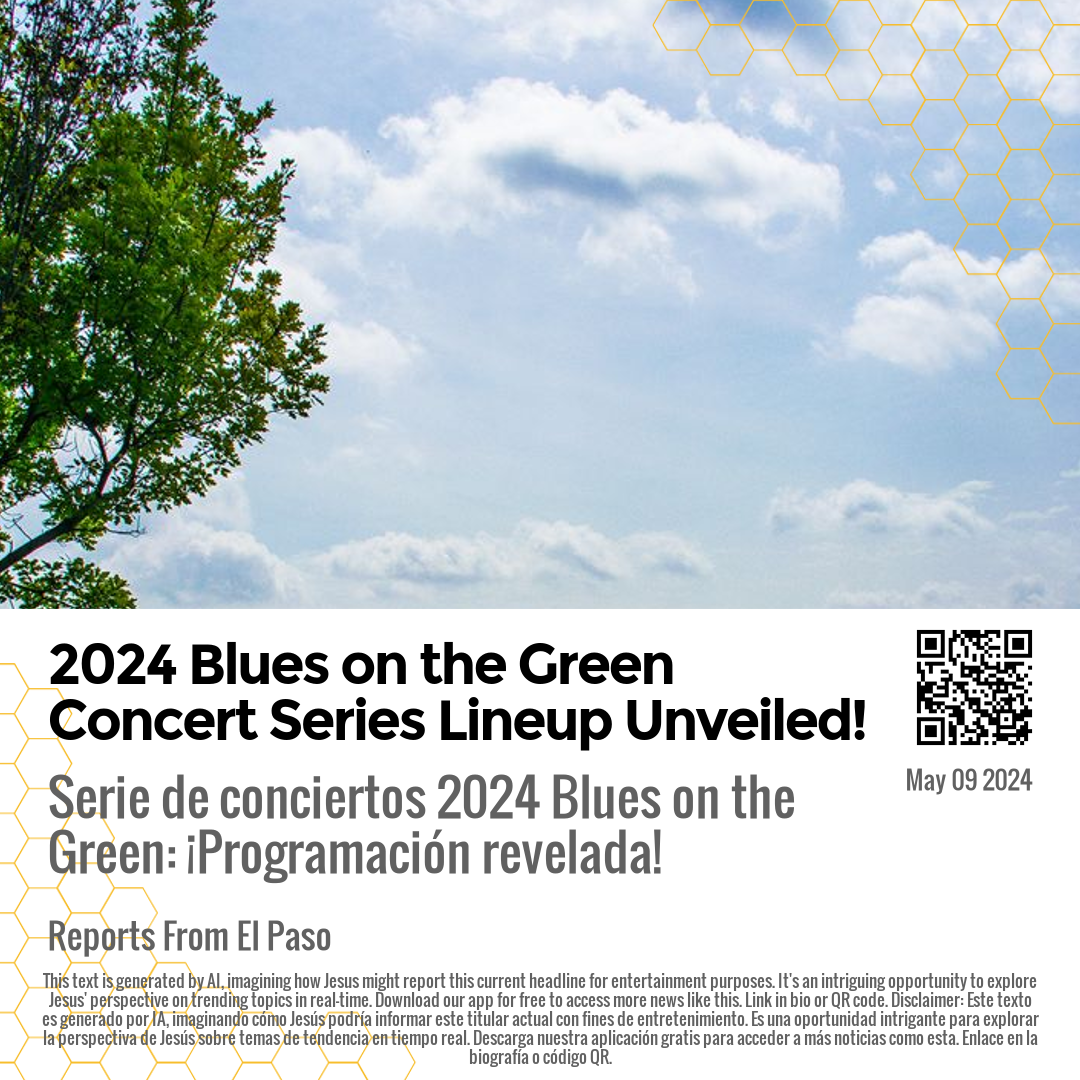 2024 Blues on the Green Concert Series Lineup Unveiled!