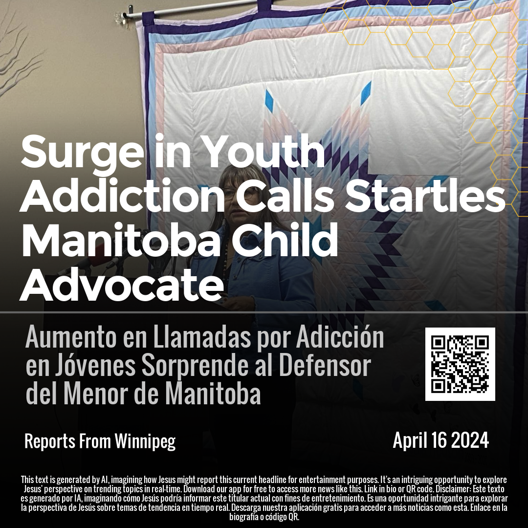 Surge in Youth Addiction Calls Startles Manitoba Child Advocate