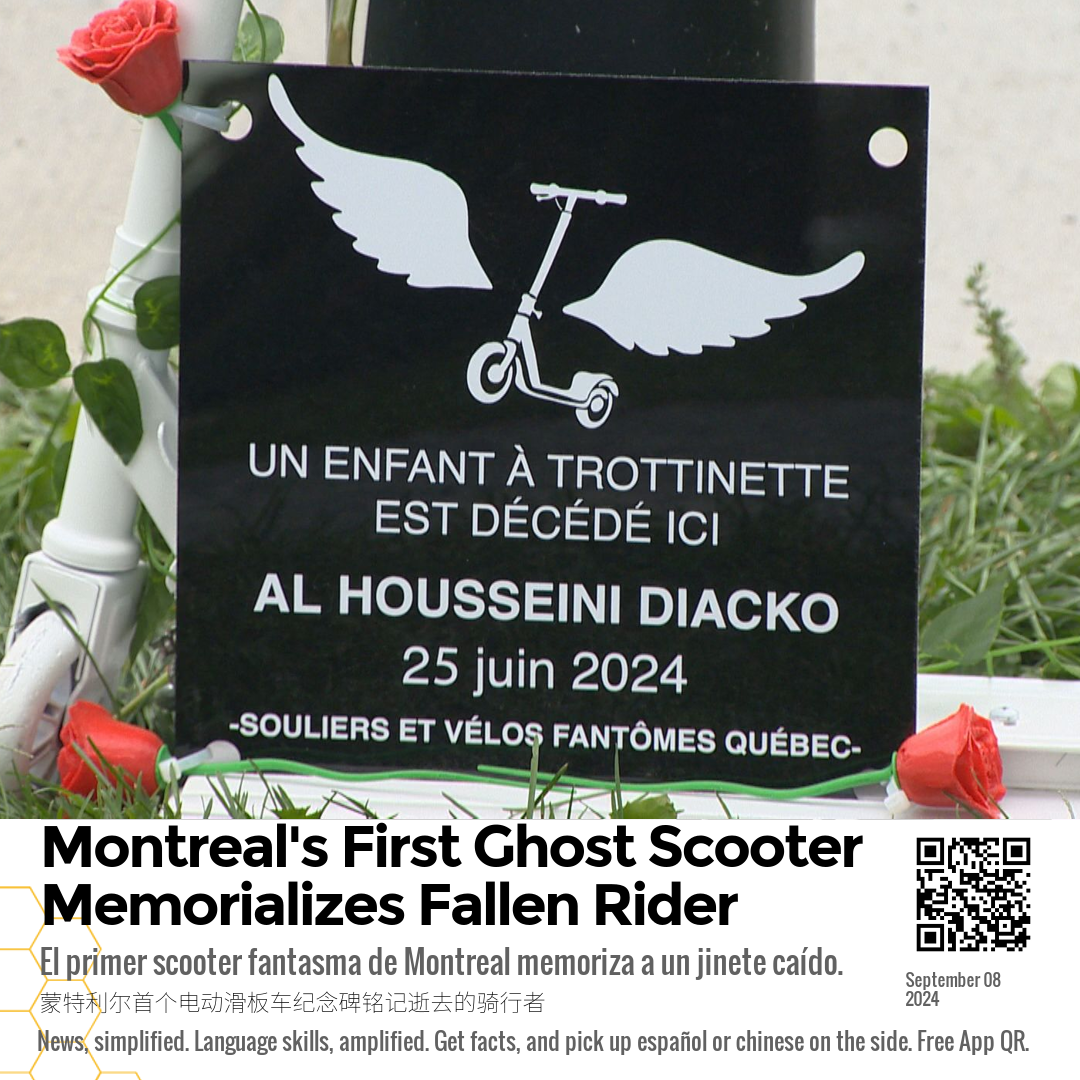 Montreal's First Ghost Scooter Memorializes Fallen Rider