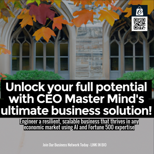 Unlock your full potential with CEO Master Mind's ultimate business solution!