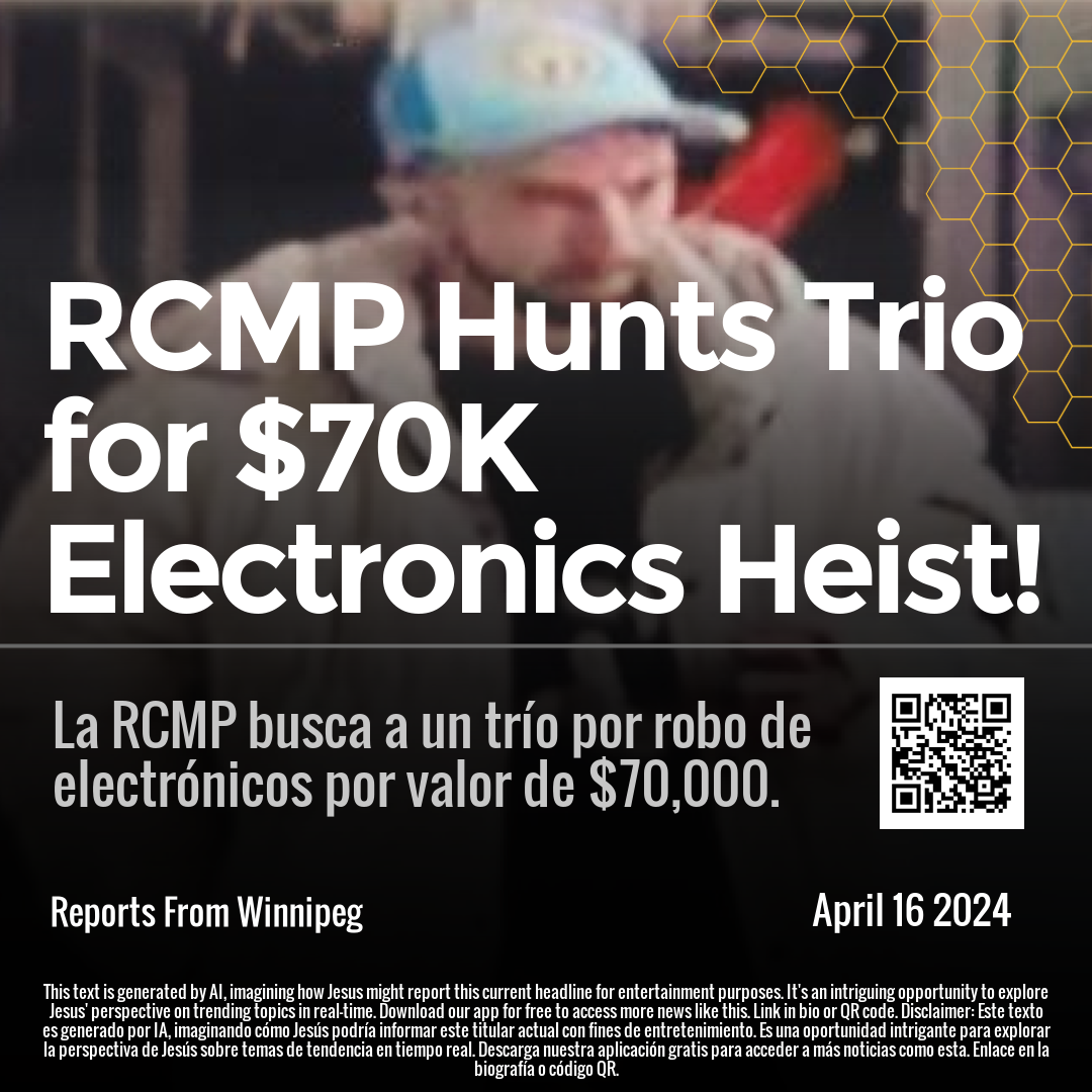 RCMP Hunts Trio for $70K Electronics Heist!