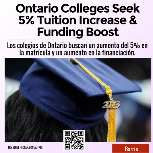 Ontario Colleges Seek 5% Tuition Increase & Funding Boost