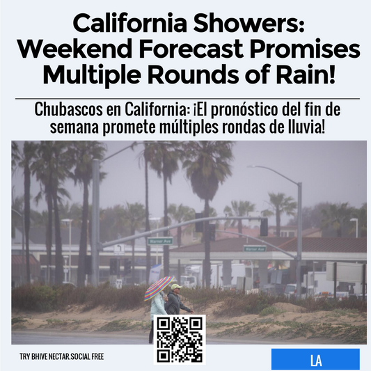 California Showers: Weekend Forecast Promises Multiple Rounds of Rain!