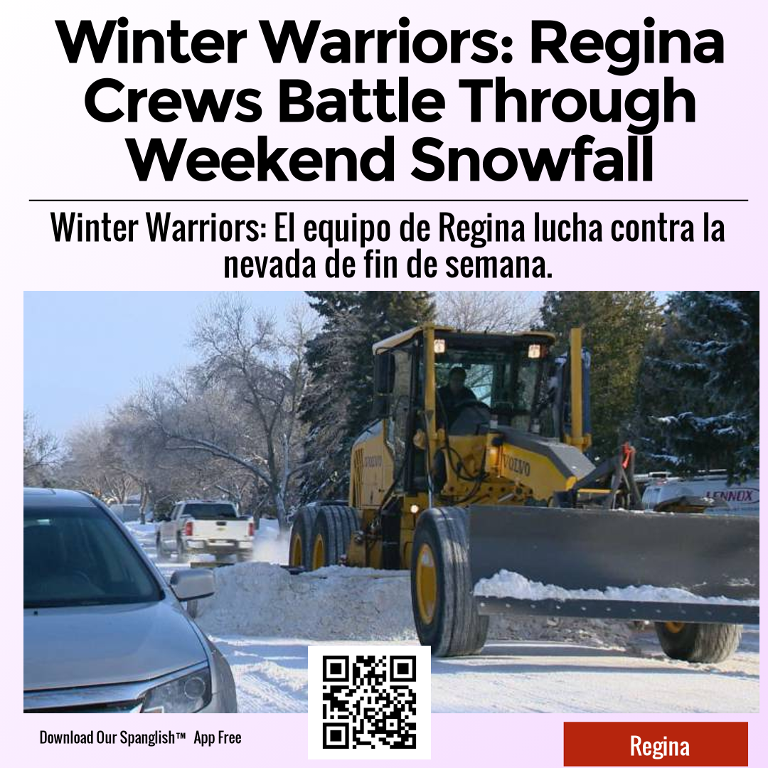 Winter Warriors: Regina Crews Battle Through Weekend Snowfall