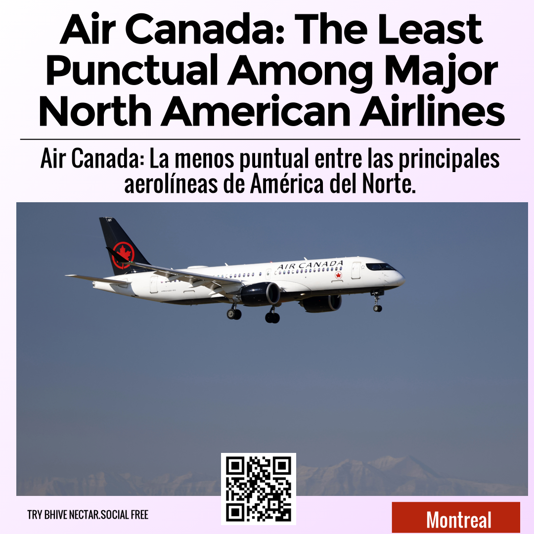 Air Canada: The Least Punctual Among Major North American Airlines