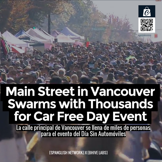 Main Street in Vancouver Swarms with Thousands for Car Free Day Event