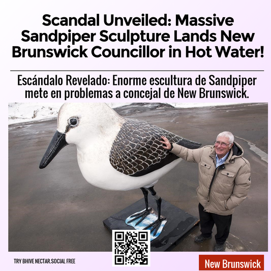 Scandal Unveiled: Massive Sandpiper Sculpture Lands New Brunswick Councillor in Hot Water!