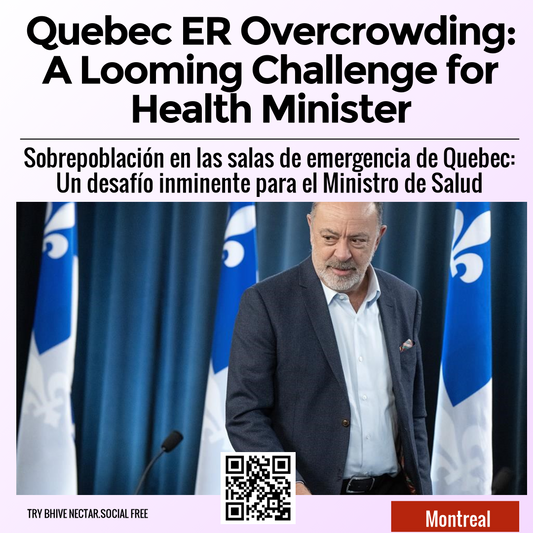 Quebec ER Overcrowding: A Looming Challenge for Health Minister