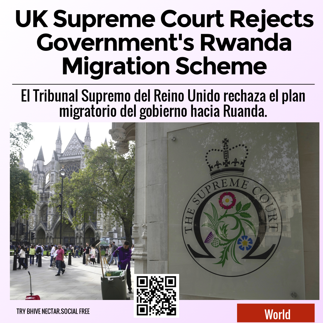 UK Supreme Court Rejects Government's Rwanda Migration Scheme