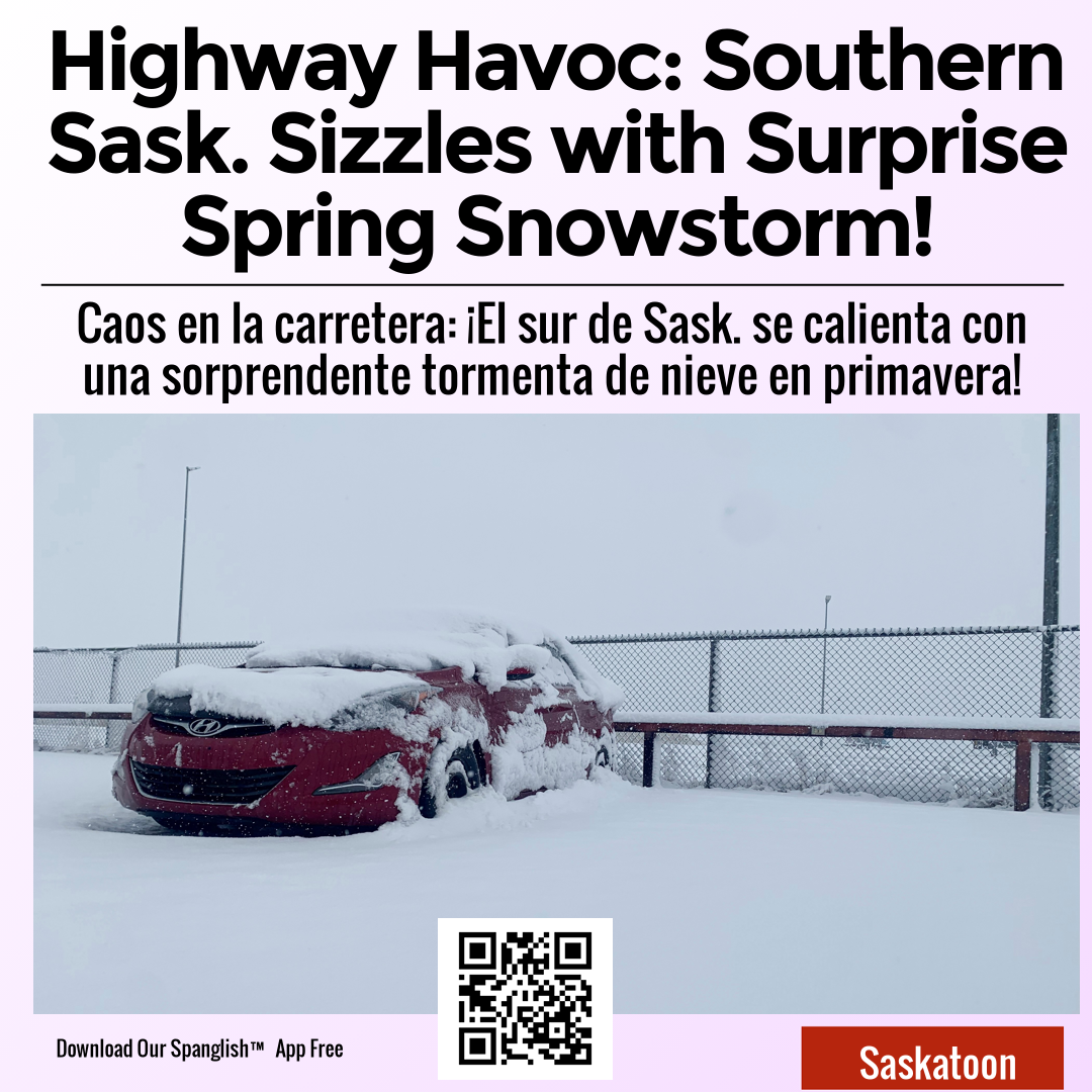 Highway Havoc: Southern Sask. Sizzles with Surprise Spring Snowstorm!