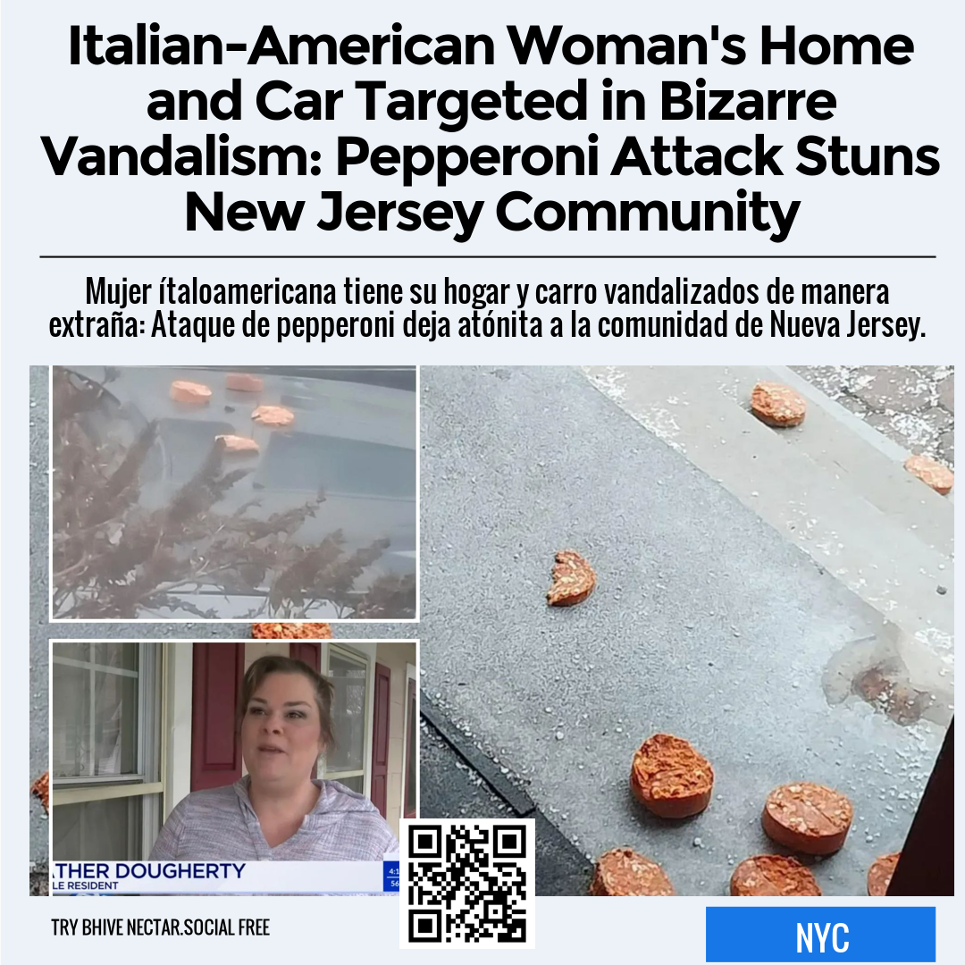 Italian-American Woman's Home and Car Targeted in Bizarre Vandalism: Pepperoni Attack Stuns New Jersey Community