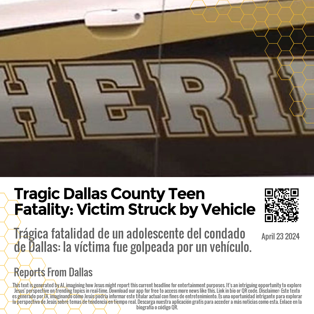 Tragic Dallas County Teen Fatality: Victim Struck by Vehicle