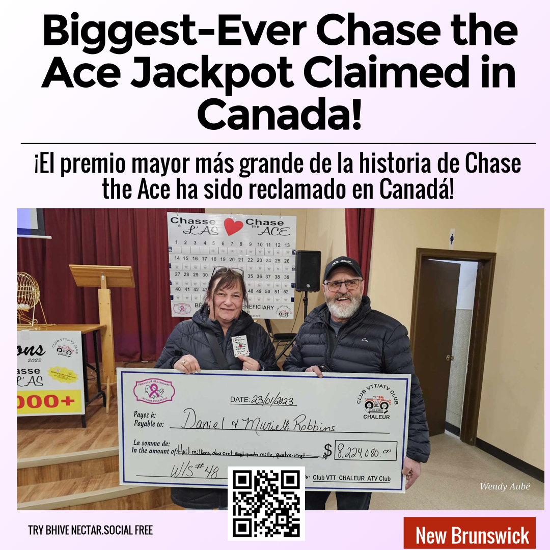 Biggest-Ever Chase the Ace Jackpot Claimed in Canada!