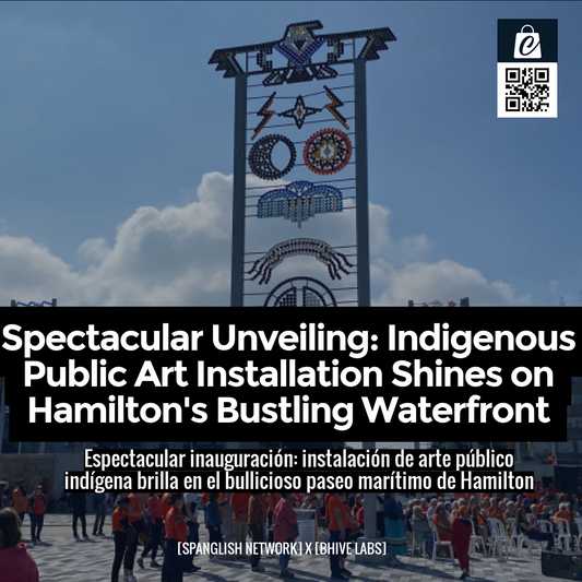 Spectacular Unveiling: Indigenous Public Art Installation Shines on Hamilton's Bustling Waterfront