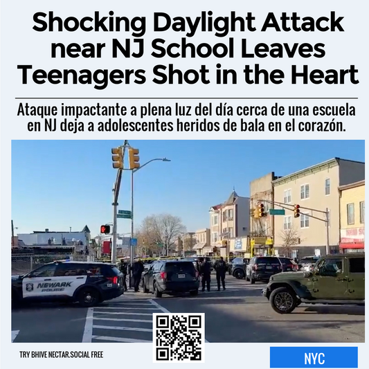 Shocking Daylight Attack near NJ School Leaves Teenagers Shot in the Heart