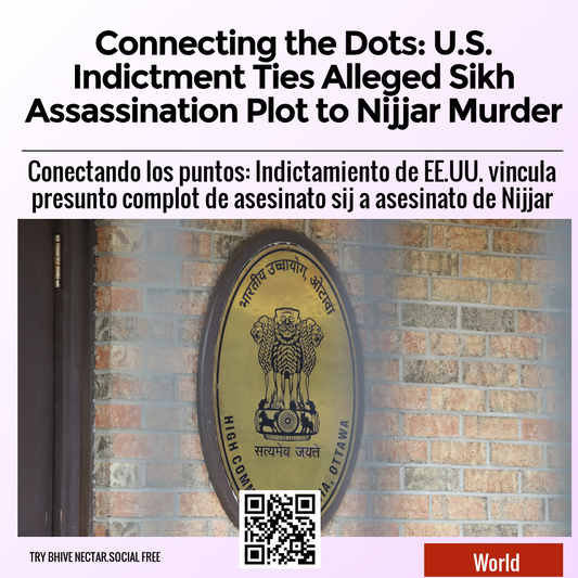 Connecting the Dots: U.S. Indictment Ties Alleged Sikh Assassination Plot to Nijjar Murder