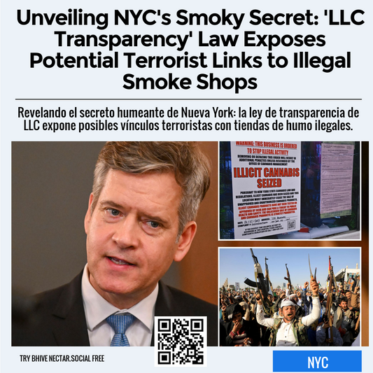 Unveiling NYC's Smoky Secret: 'LLC Transparency' Law Exposes Potential Terrorist Links to Illegal Smoke Shops