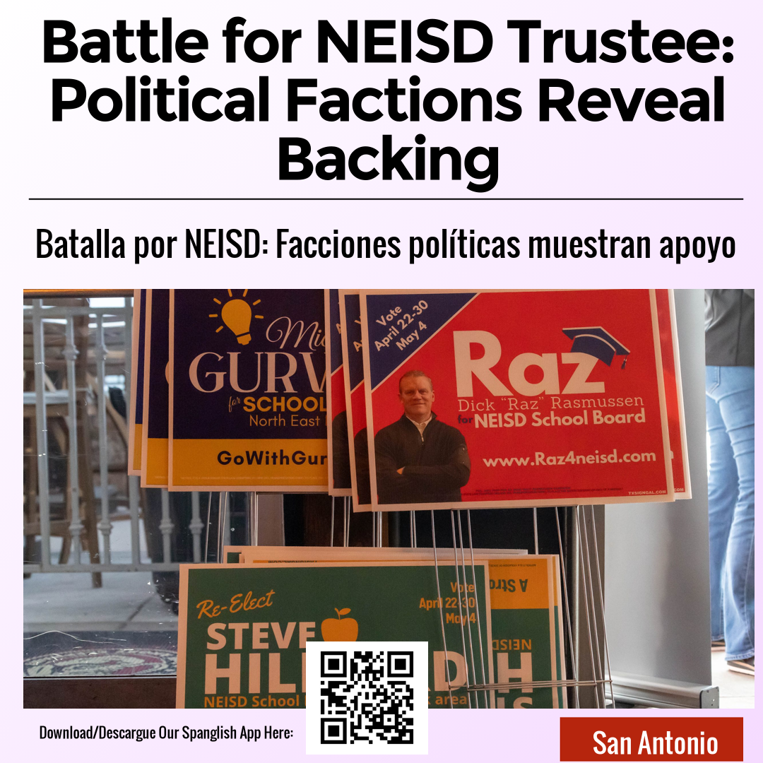 Battle for NEISD Trustee: Political Factions Reveal Backing