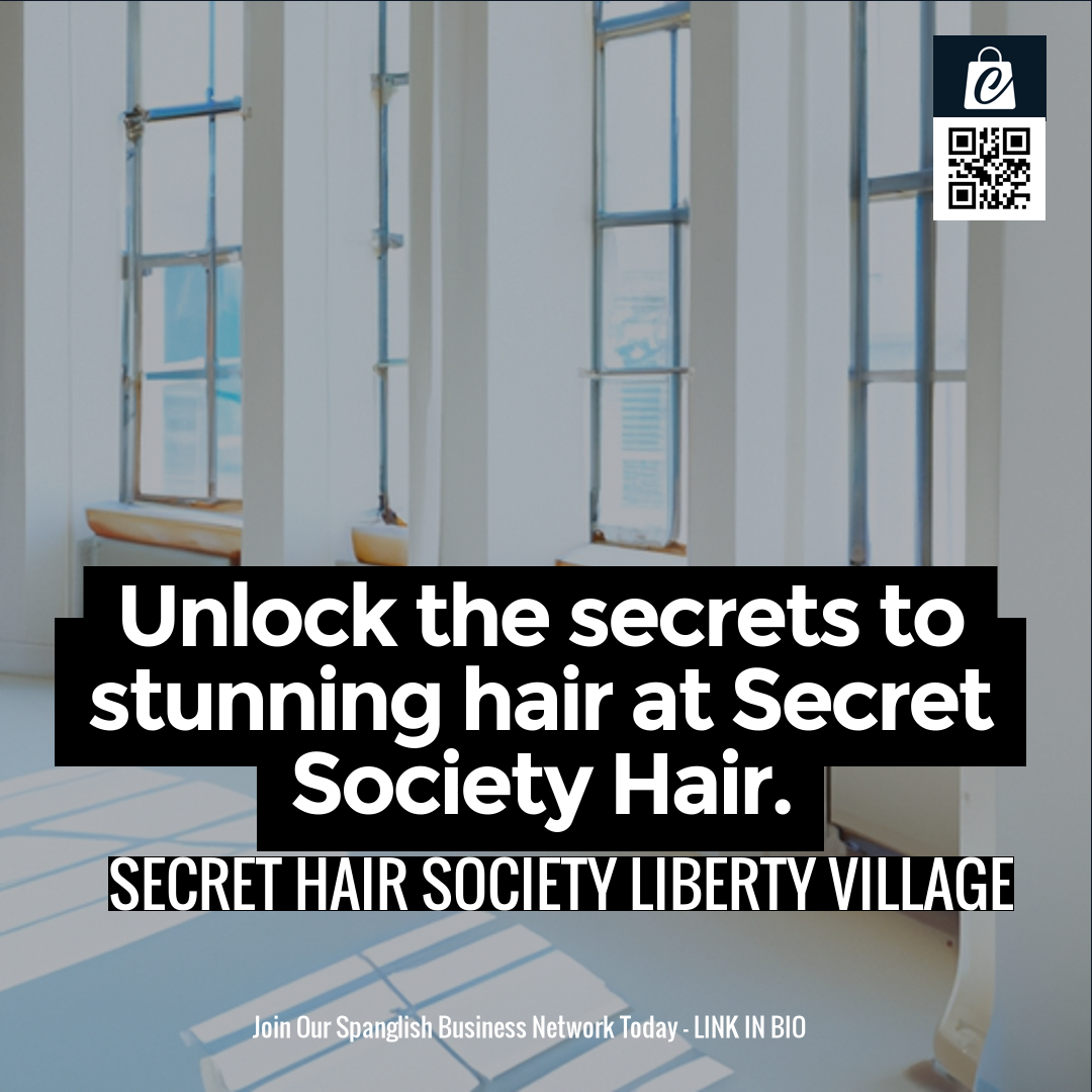 Unlock the secrets to stunning hair at Secret Society Hair.