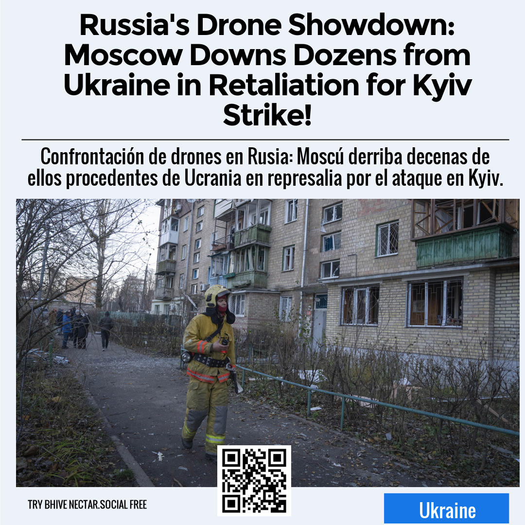 Russia's Drone Showdown: Moscow Downs Dozens from Ukraine in Retaliation for Kyiv Strike!