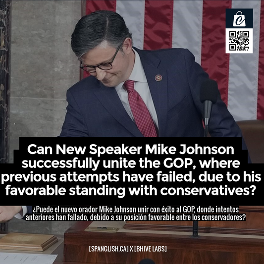 Can New Speaker Mike Johnson successfully unite the GOP, where previous attempts have failed, due to his favorable standing with conservatives?