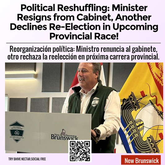 Political Reshuffling: Minister Resigns from Cabinet, Another Declines Re-Election in Upcoming Provincial Race!