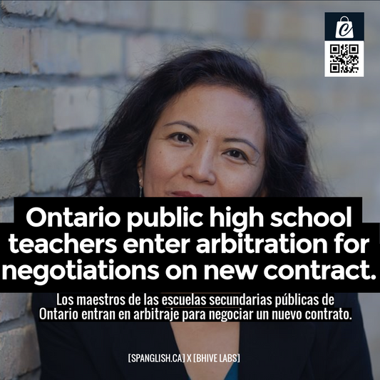 Ontario public high school teachers enter arbitration for negotiations on new contract.