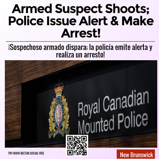 Armed Suspect Shoots; Police Issue Alert & Make Arrest!