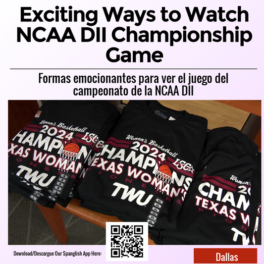 Exciting Ways to Watch NCAA DII Championship Game