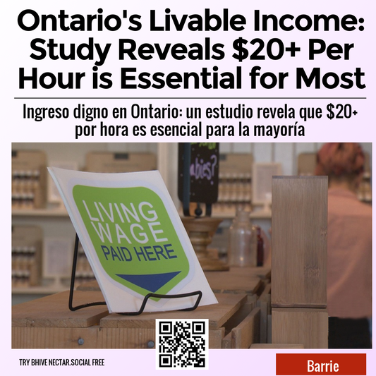 Ontario's Livable Income: Study Reveals $20+ Per Hour is Essential for Most