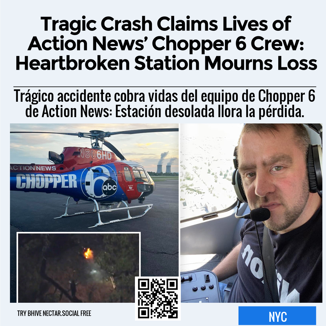 Tragic Crash Claims Lives of Action News’ Chopper 6 Crew: Heartbroken Station Mourns Loss