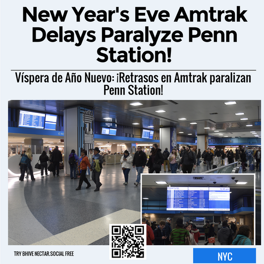 New Year's Eve Amtrak Delays Paralyze Penn Station!