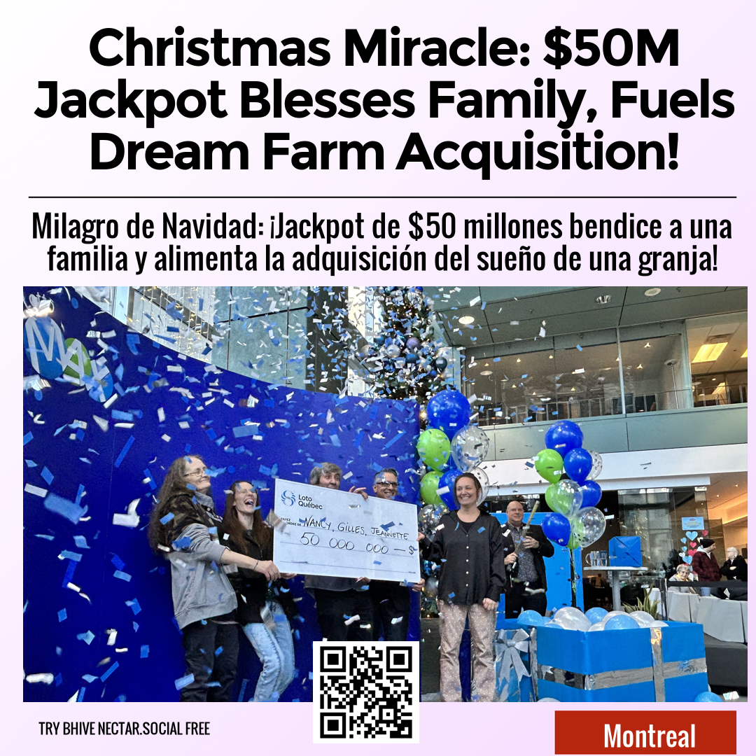 Christmas Miracle: $50M Jackpot Blesses Family, Fuels Dream Farm Acquisition!