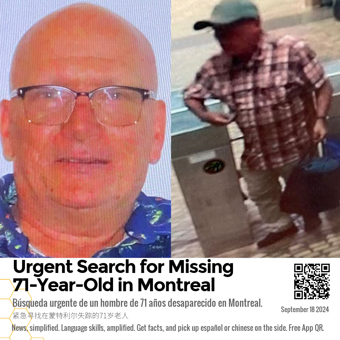 Urgent Search for Missing 71-Year-Old in Montreal