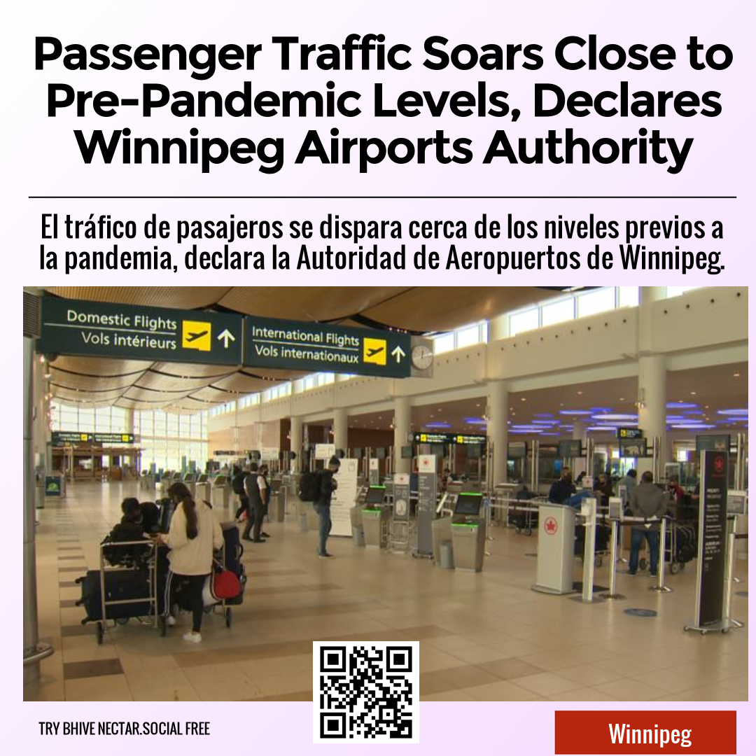 Passenger Traffic Soars Close to Pre-Pandemic Levels, Declares Winnipeg Airports Authority