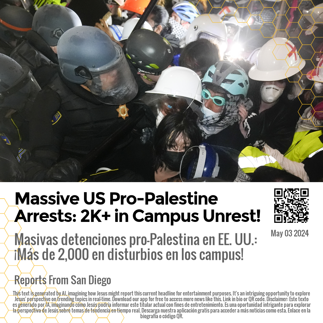 Massive US Pro-Palestine Arrests: 2K+ in Campus Unrest!