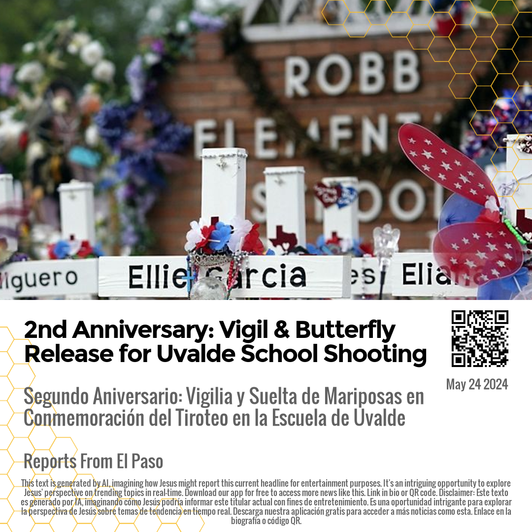 2nd Anniversary: Vigil & Butterfly Release for Uvalde School Shooting