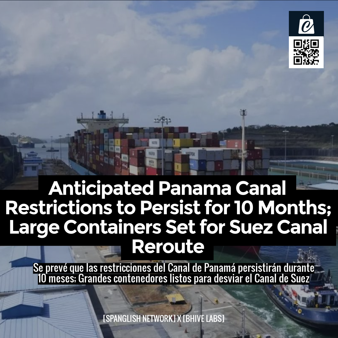 Anticipated Panama Canal Restrictions to Persist for 10 Months; Large Containers Set for Suez Canal Reroute