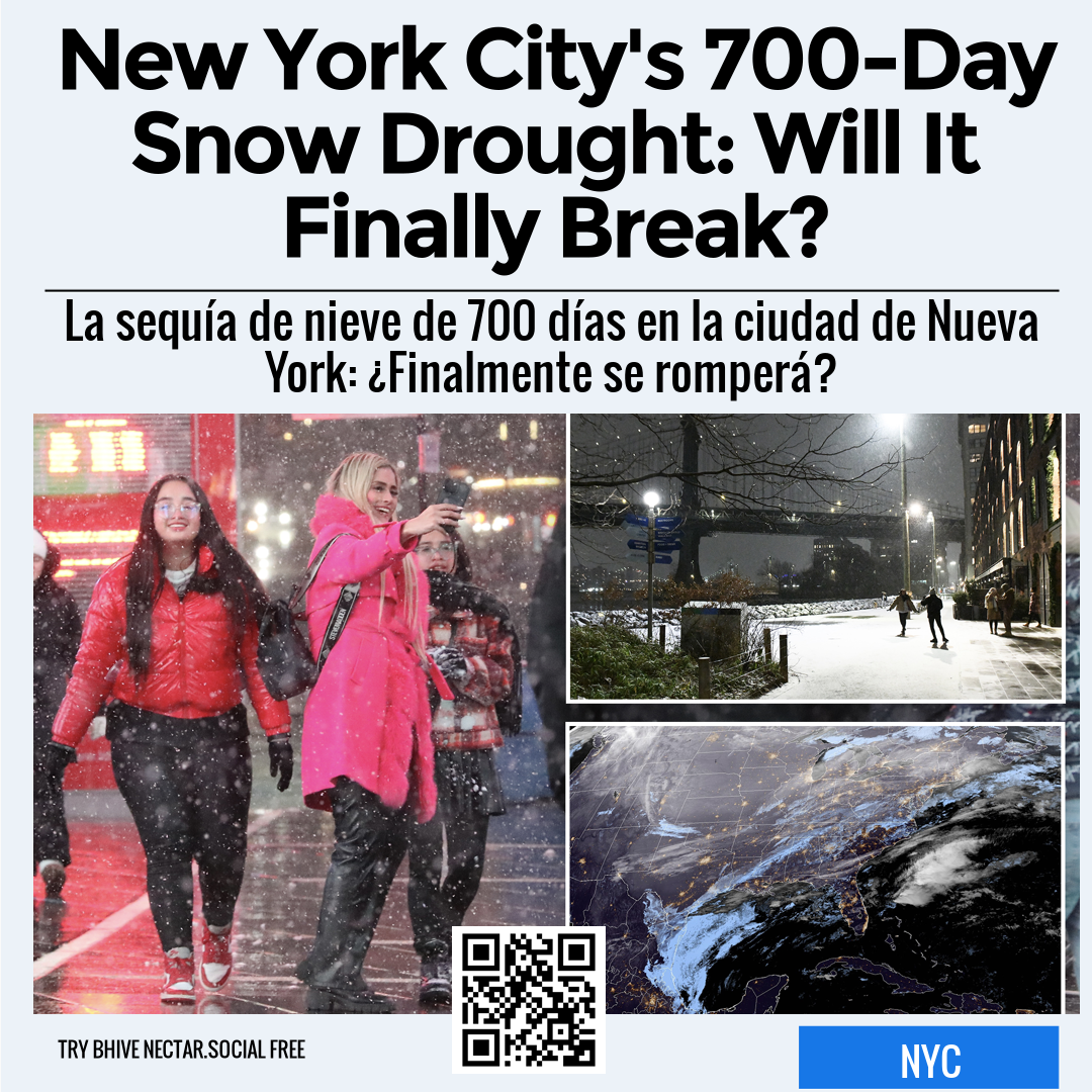 New York City's 700-Day Snow Drought: Will It Finally Break?