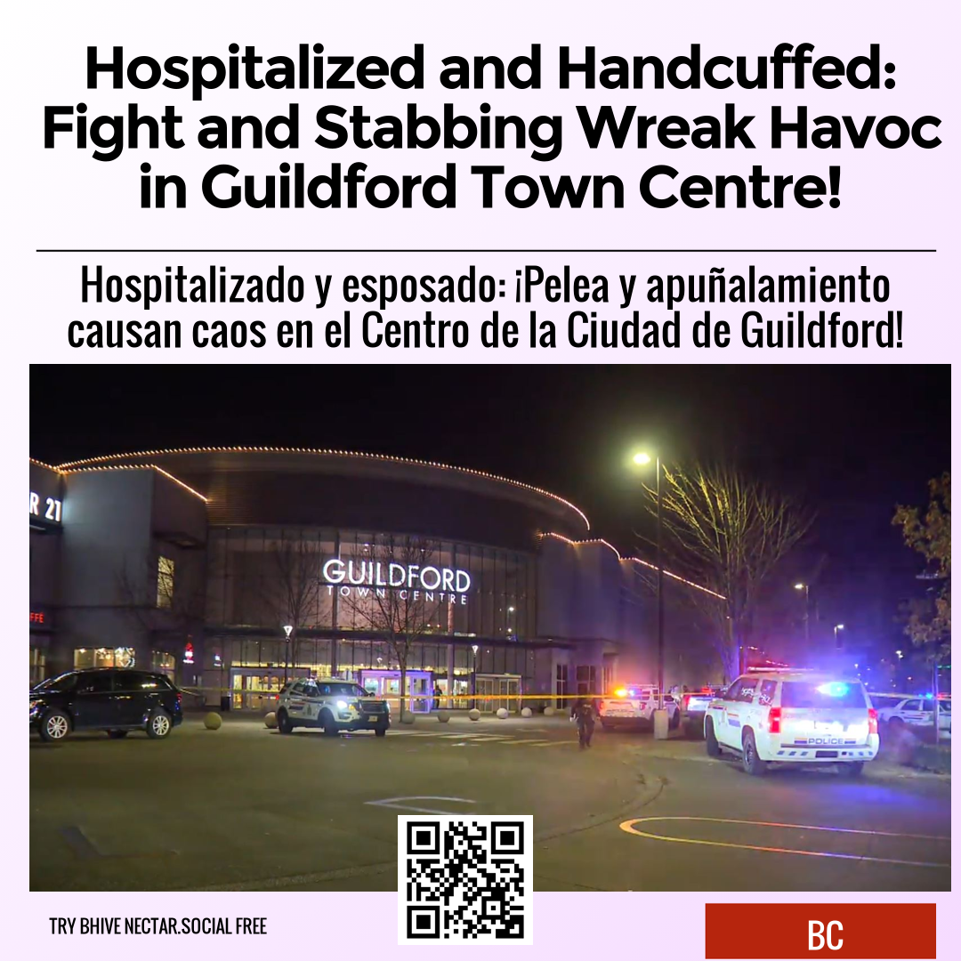 Hospitalized and Handcuffed: Fight and Stabbing Wreak Havoc in Guildford Town Centre!