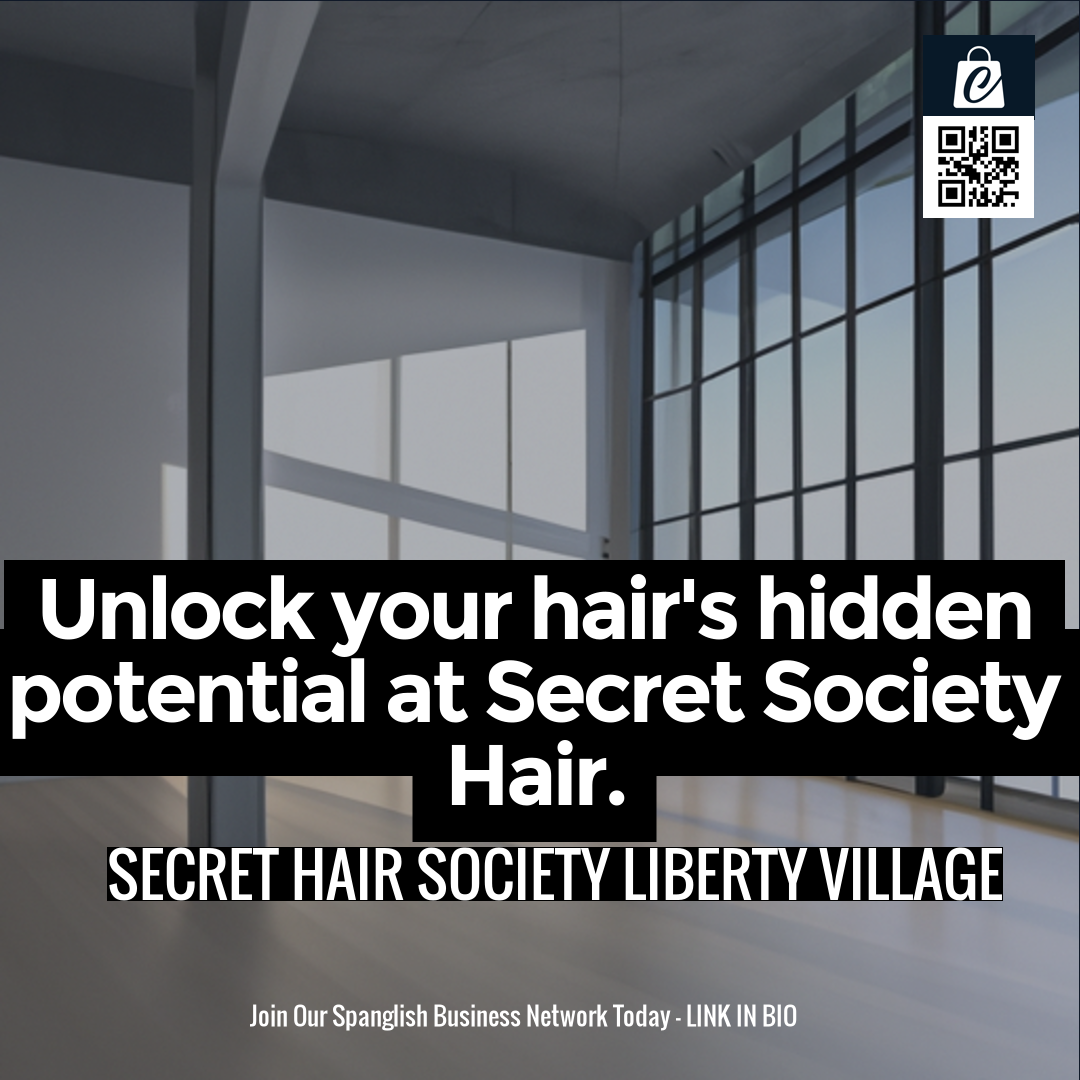 Unlock your hair's hidden potential at Secret Society Hair.