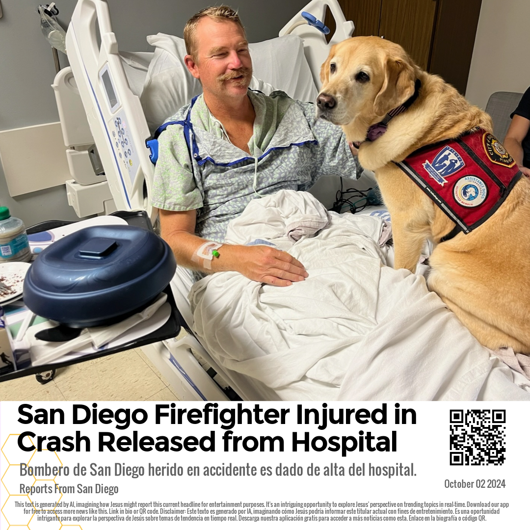 San Diego Firefighter Injured in Crash Released from Hospital