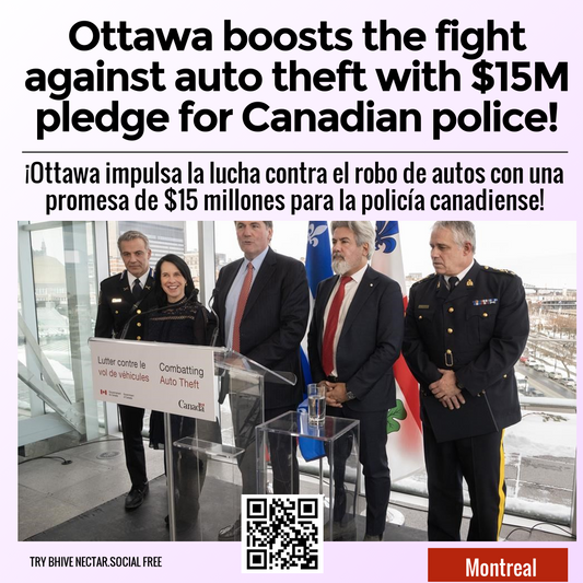 Ottawa boosts the fight against auto theft with $15M pledge for Canadian police!