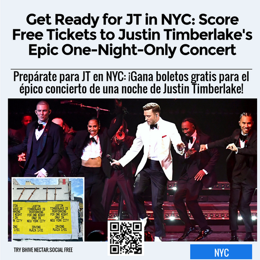 Get Ready for JT in NYC: Score Free Tickets to Justin Timberlake's Epic One-Night-Only Concert