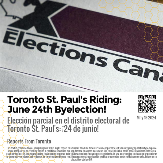 Toronto St. Paul's Riding: June 24th Byelection!