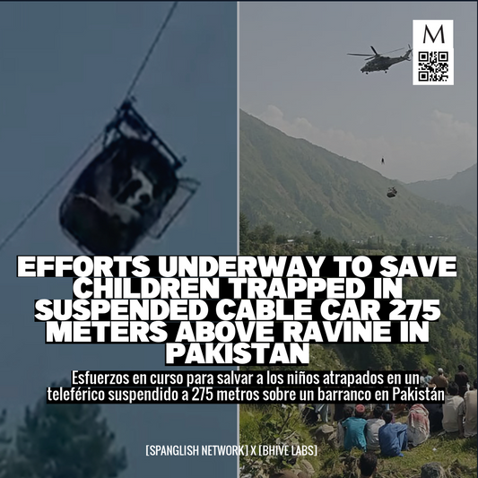 Efforts Underway to Save Children Trapped in Suspended Cable Car 275 Meters Above Ravine in Pakistan