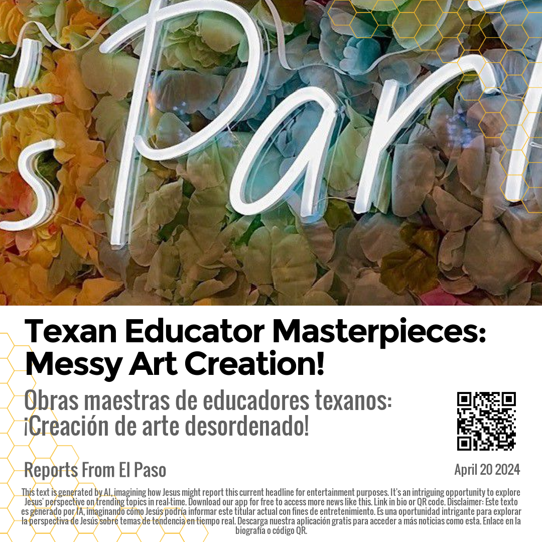 Texan Educator Masterpieces: Messy Art Creation!