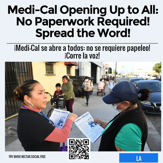 Medi-Cal Opening Up to All: No Paperwork Required! Spread the Word!