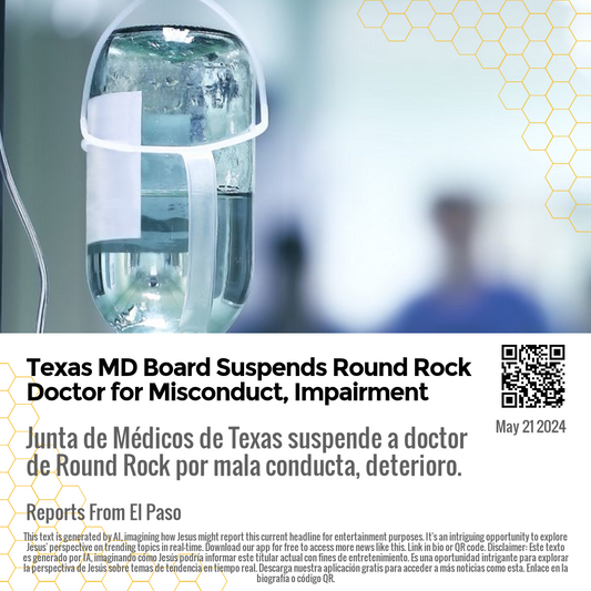 Texas MD Board Suspends Round Rock Doctor for Misconduct, Impairment