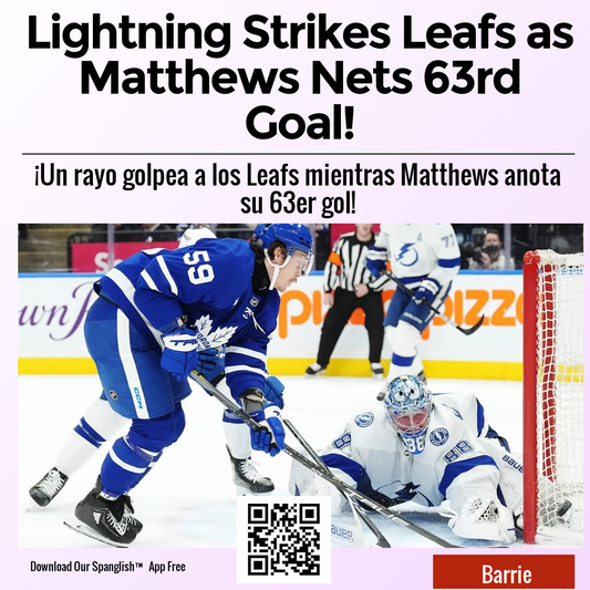 Lightning Strikes Leafs as Matthews Nets 63rd Goal!